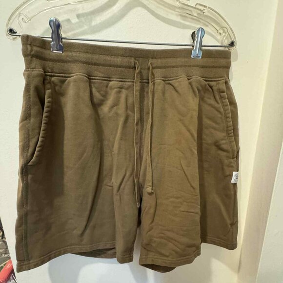 Reigning Champ Terry Shorts – Moss Green, Size Large - Picture 1 of 6